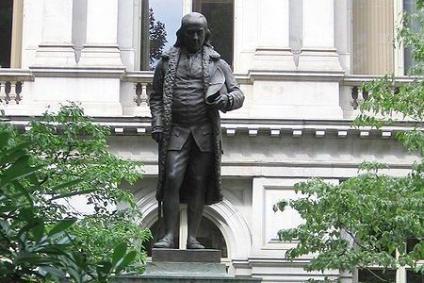 First Public School Site and Benjamin Franklin Statue