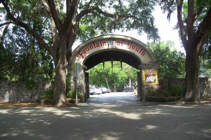 Ponce De Leon's Fountain Of Youth Archaeological Park In St Augustine ...